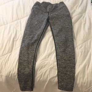 Heather gray fleece lined leggings